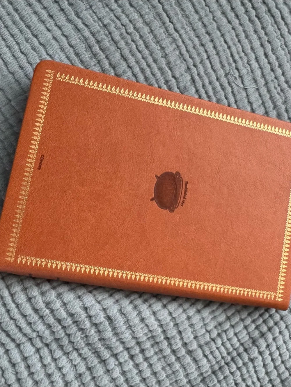 Hocus Pocus Embossed Faux Leather Journal - Brown